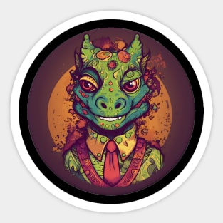 Qwerky the Dragon Sticker